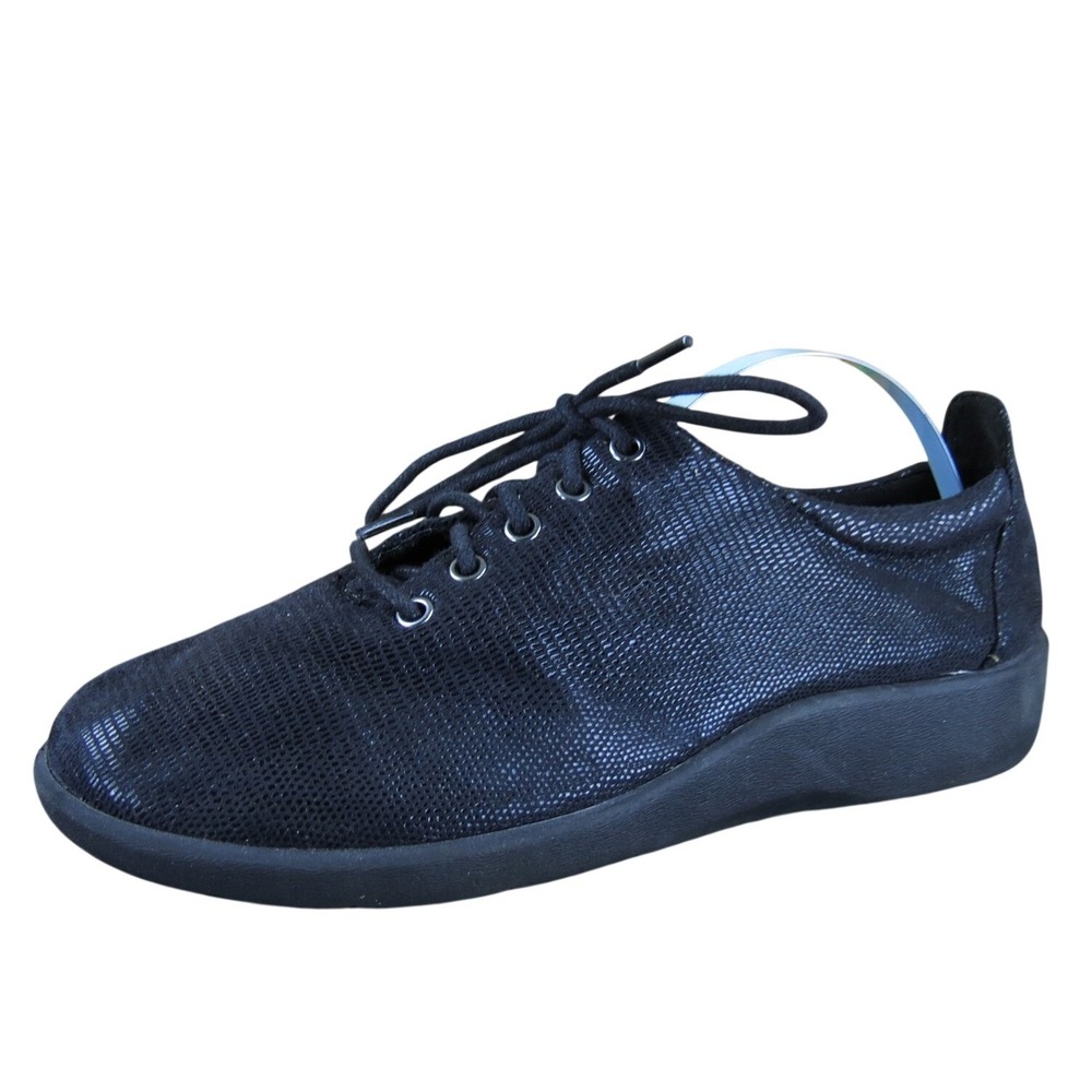 Clarks Women Sillian Tino Sneaker‎ Black Fabric Sz 5.5 Medium Gently Used 2025
